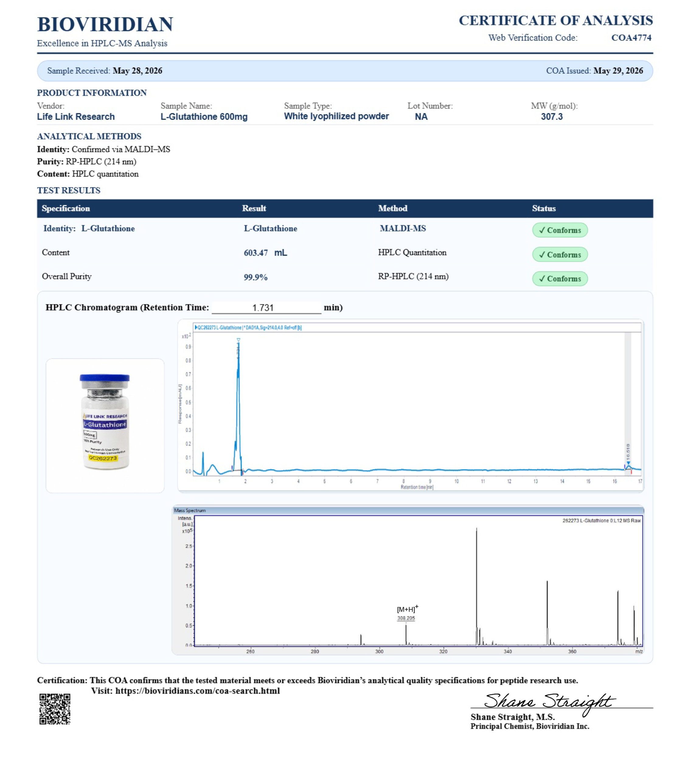 L-Glutathione 600mg - Image 2
