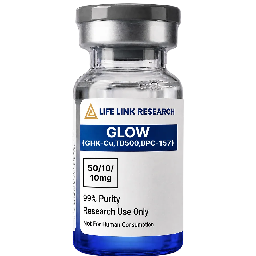 GLOW(TB500 10mg, BPC-157 10mg, GHK-CU 50mg)