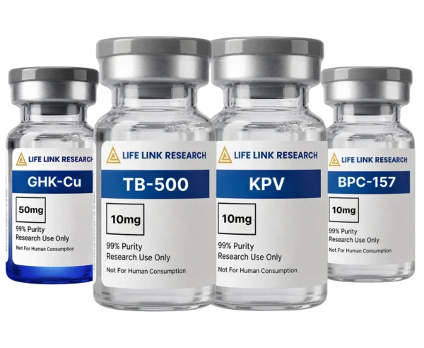 KLOW Kit (TB-500 10mg, BPC-157 10mg, GHK-Cu 50mg, KPV 10mg) 5% Discount