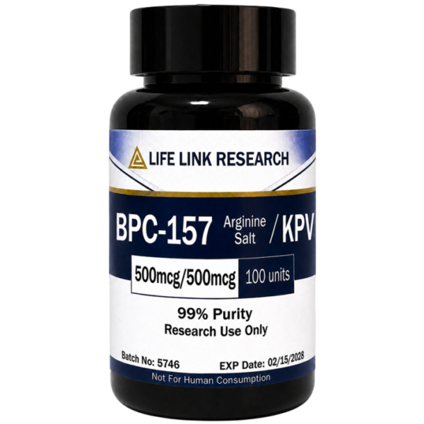 BPC-157 arginine salt / KPV 500mcg/500mcg (100 Units)