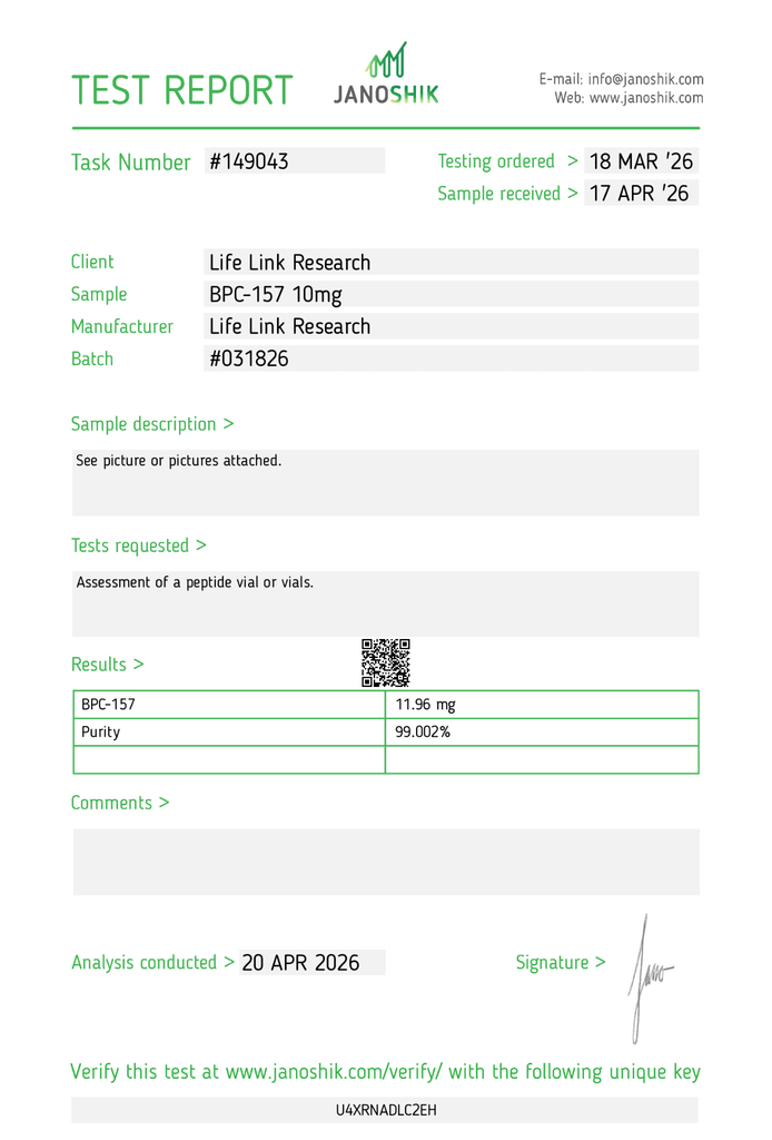 How to verify a peptide COA batch number and purity